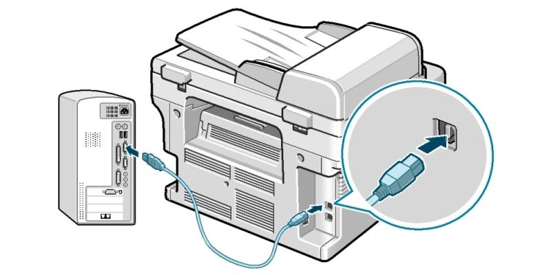 Đảm bảo kết nối ổn định giữa máy tính và máy photocopy